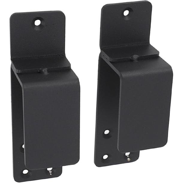 Gate Bar Bracket, Reinforced Gate Barricade Brackets, , 2 Pieces U Shaped with Screws for 2x4 Boards (Black), Generic3pfu9w7sek-11