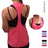 Women's Sleeveless Elastic Yoga Vest - Loose Fit for Pilates, Running, and Fitness