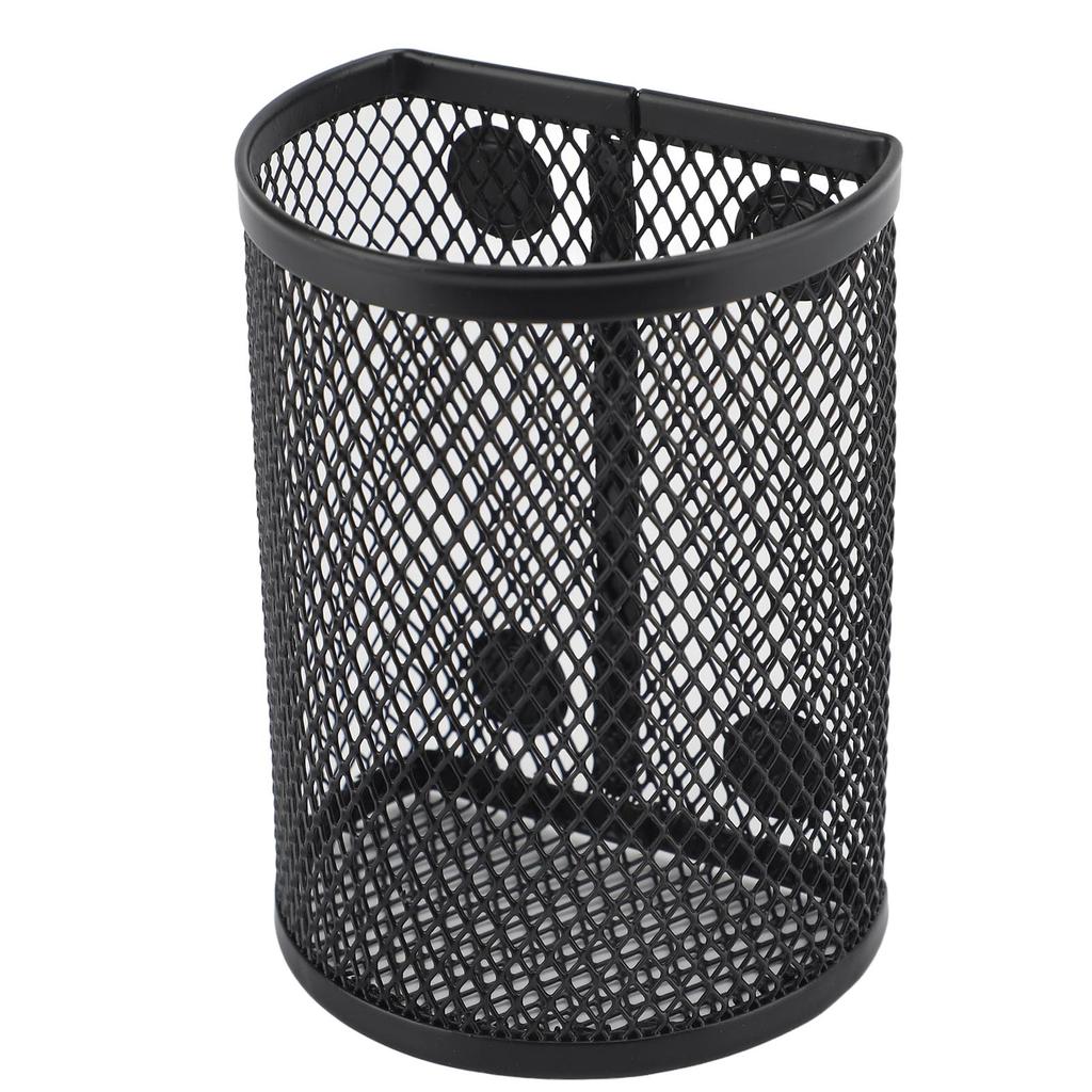 Magnetic Pen Holder Metal Mesh Semicircular Multifunctional Large Capacity Stationary Organizer