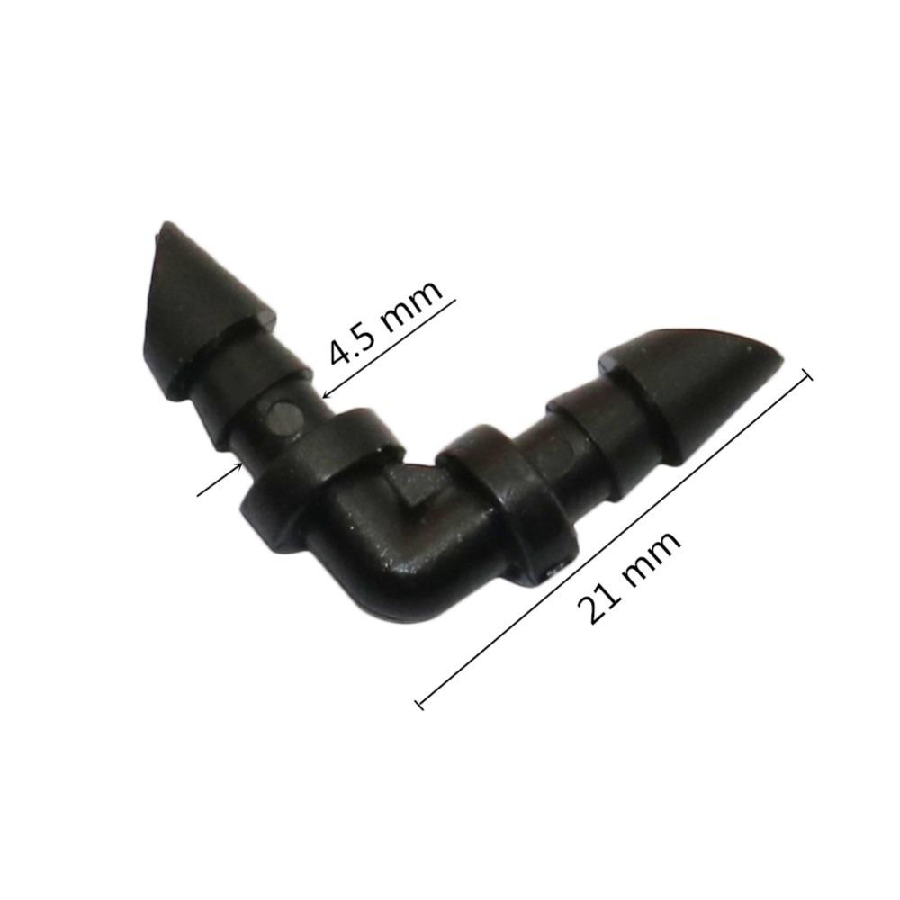 1/4" Barbed Hose Connectors 4/7mm Tubing Fittings Micro Drip Irrigation Water Splitters Elbow Straight 3-Way 4-Way 50/100Pcs