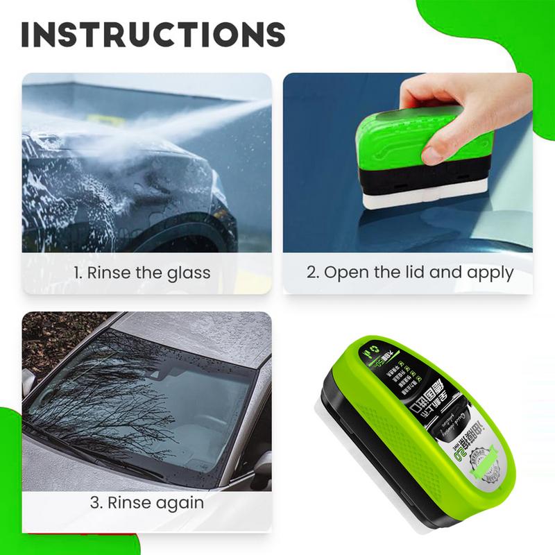 For  glass Car Glass Oil Film Cleaner Car Oil Film Cleaning Brush Car Oil Film Cleaning Brush Windshield Cleaning Tool for Cars