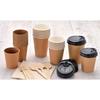 [.co.jp Exclusive] Artnap Commercial Unbleached Paper Cups, 210ml (7 oz), 100-count x 2-pack, 7cm (Mouth Diameter x Base Diameter x Height) PS-304