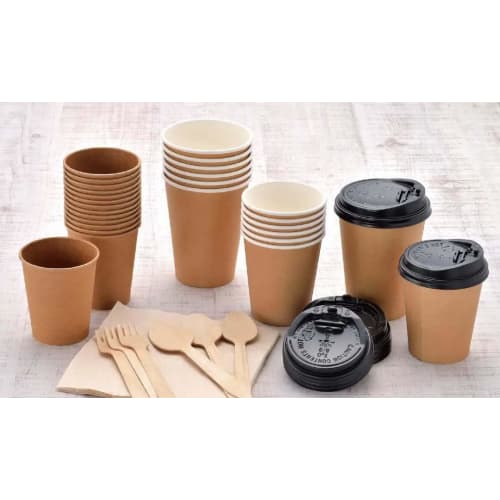 [.co.jp Exclusive] Artnap Commercial Unbleached Paper Cups, 210ml (7 oz), 100-count x 2-pack, 7cm (Mouth Diameter x Base Diameter x Height) PS-304