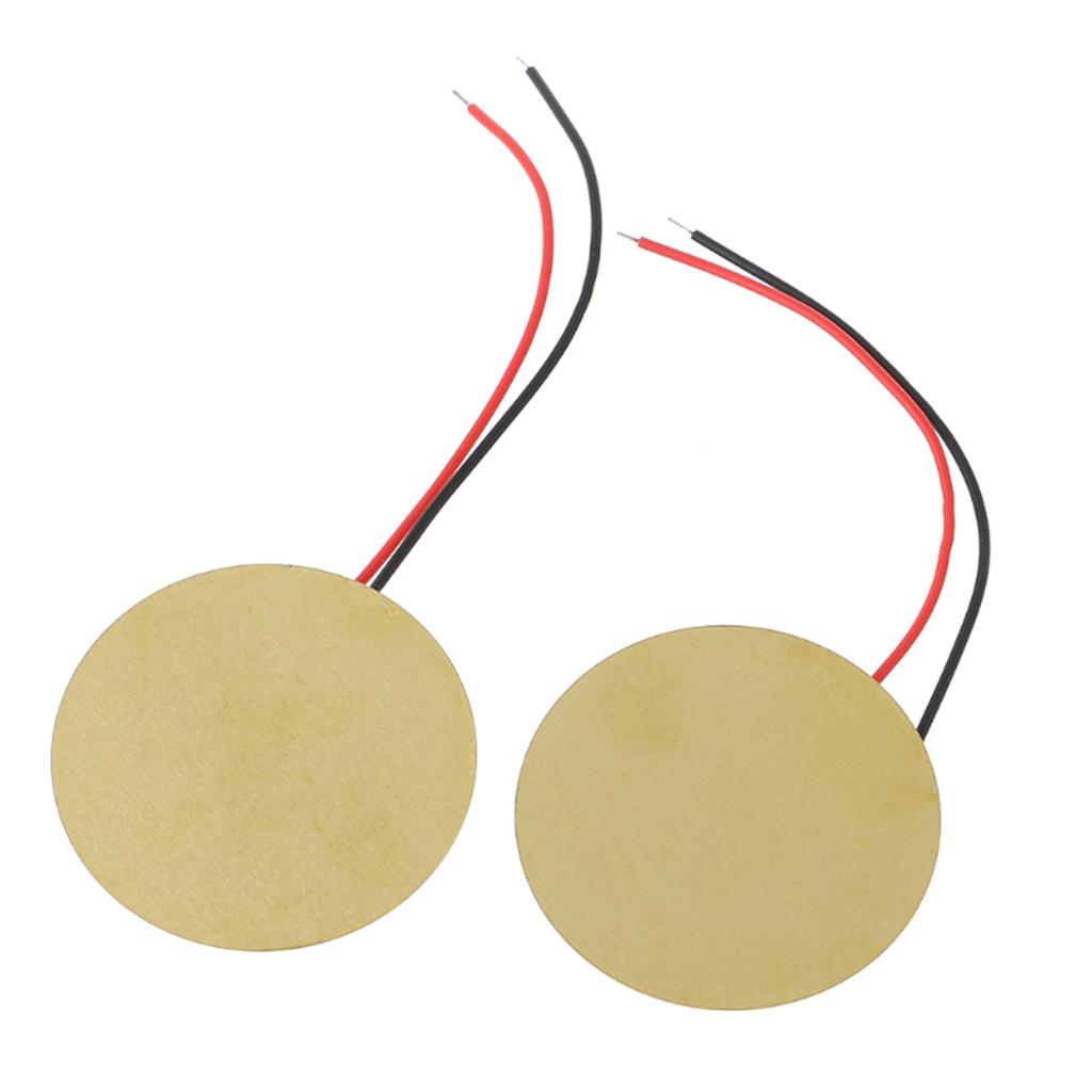 Высококачественный медный дисковый зуммер 12 мм улучшает ваше музыкальное впечатление Пьезозуммер Сенсорная пластина Паяные провода 10 штук