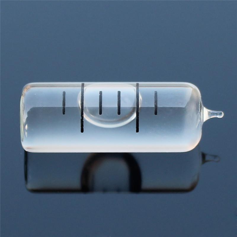 Высокоточный военный стеклянный горизонтальный пузырьковый трубчатый спиртовой уровень с высоким боросиликатным пузырем диаметром 7,5 мм