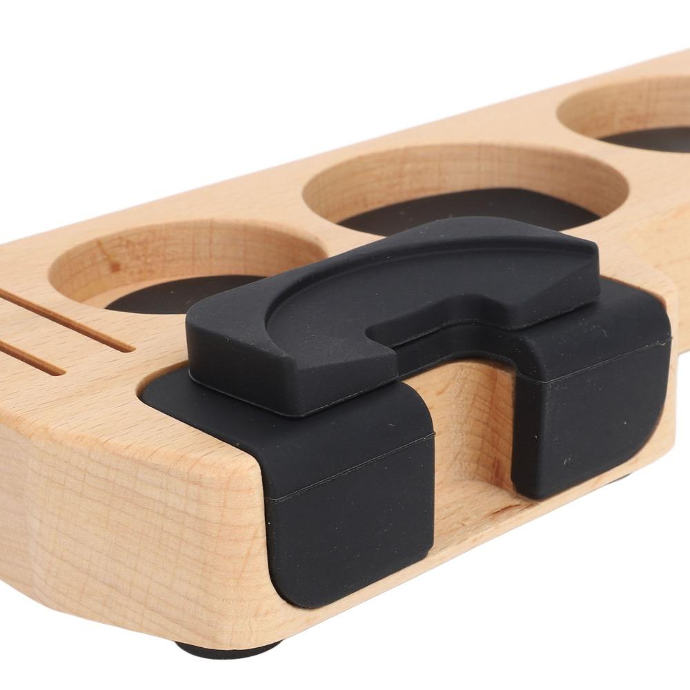 51mm 53mm 58mm Compatible Wood Tamping Station Tamper Holder Base Espresso Machine Area