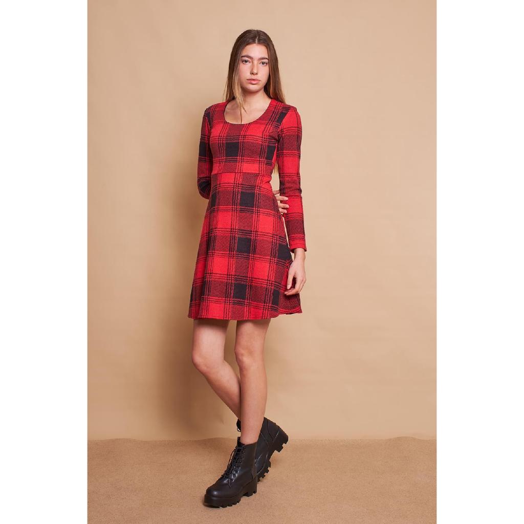 Зимняя юбка с рисунком, платье из гибкой ткани Kilos из шерсти, черная диагональ