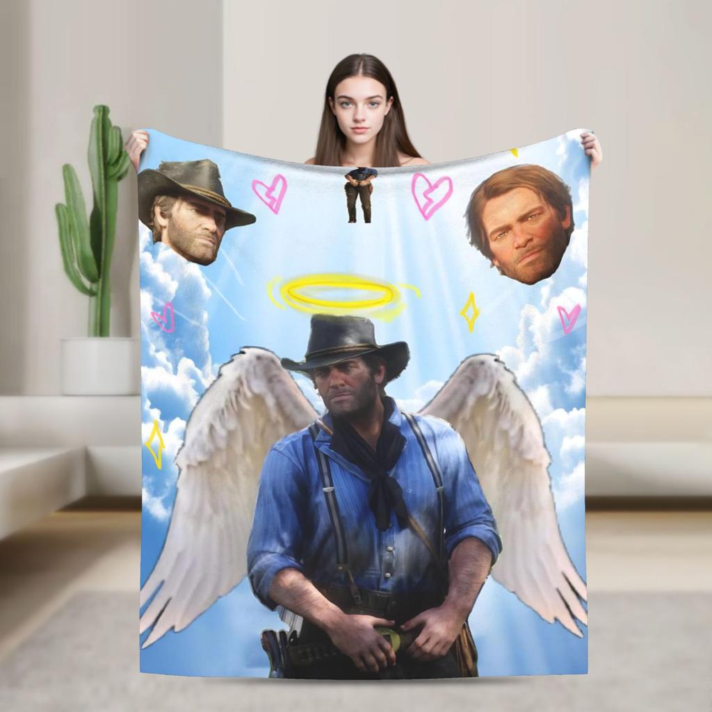 Arthur Morgan  Super Soft Blanket  Aesthetic Home Decor Flannel Bedspread Sofa Bed Cover
