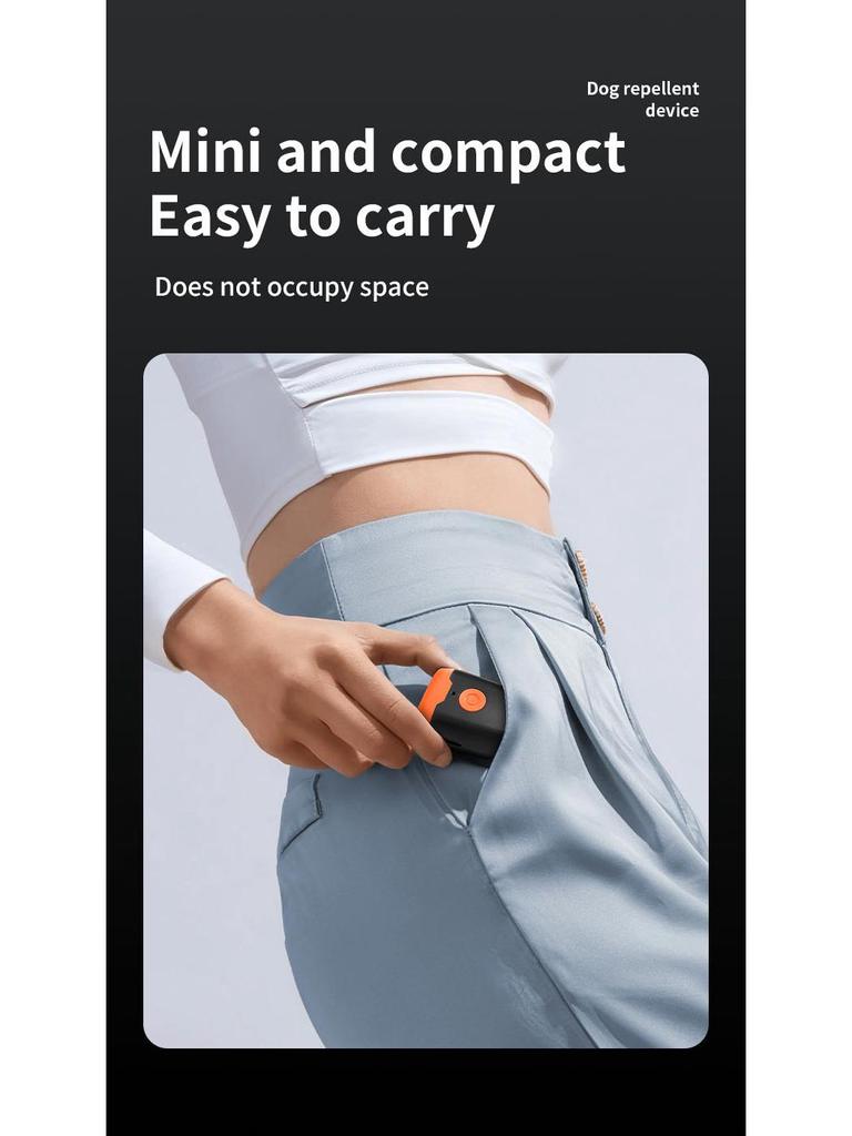 Портативный ультразвуковой отпугиватель и дрессировщик собак - Дальнобойное устройство против лая и средство самообороны
