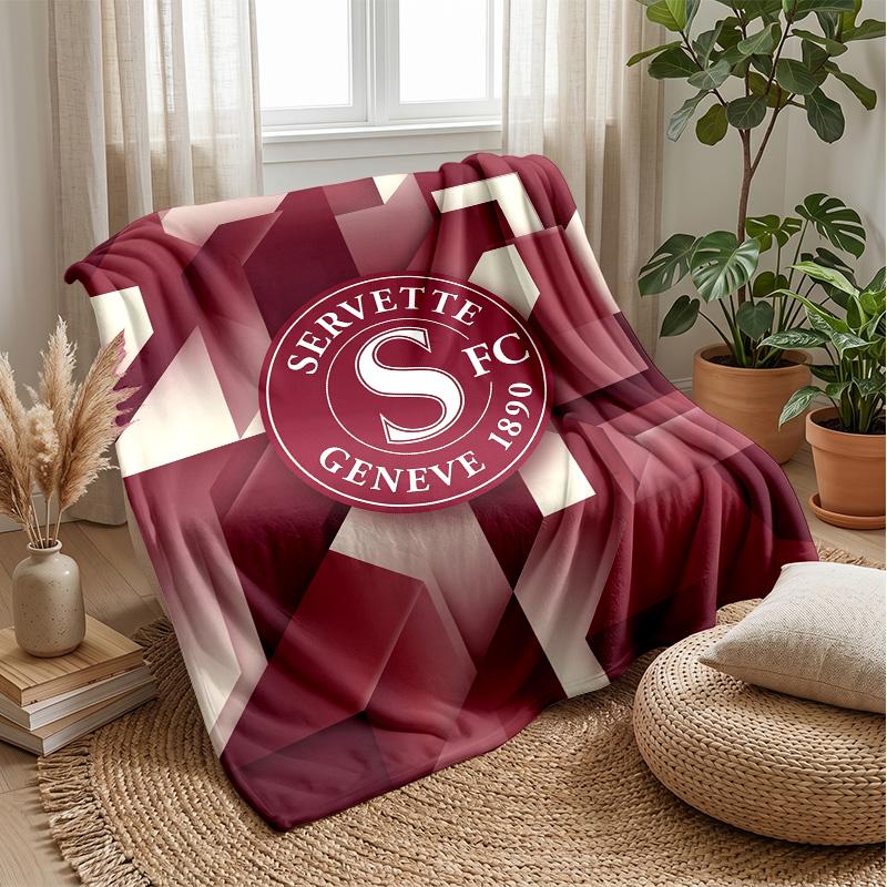 Servette FC Soft Flannel Fleece Blanket Lightweight Cozy Warm Throw Blanket For Sofa Bed Home Decor