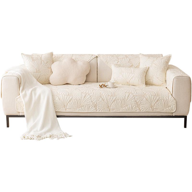 Четыре сезона универсальная стеганая диванная подушка из высокотемпературного хлопка, современная простая однотонная кожаная диванная подушка, полотенце