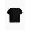 H M 3 Pack sliM FiT V Neck T sHirTs Black