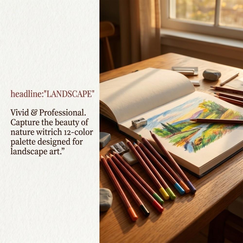 12PCS 6.89in Charcoal Color Pencils Rich Pigment Portrait Pastel Sticks Fine Art Painting