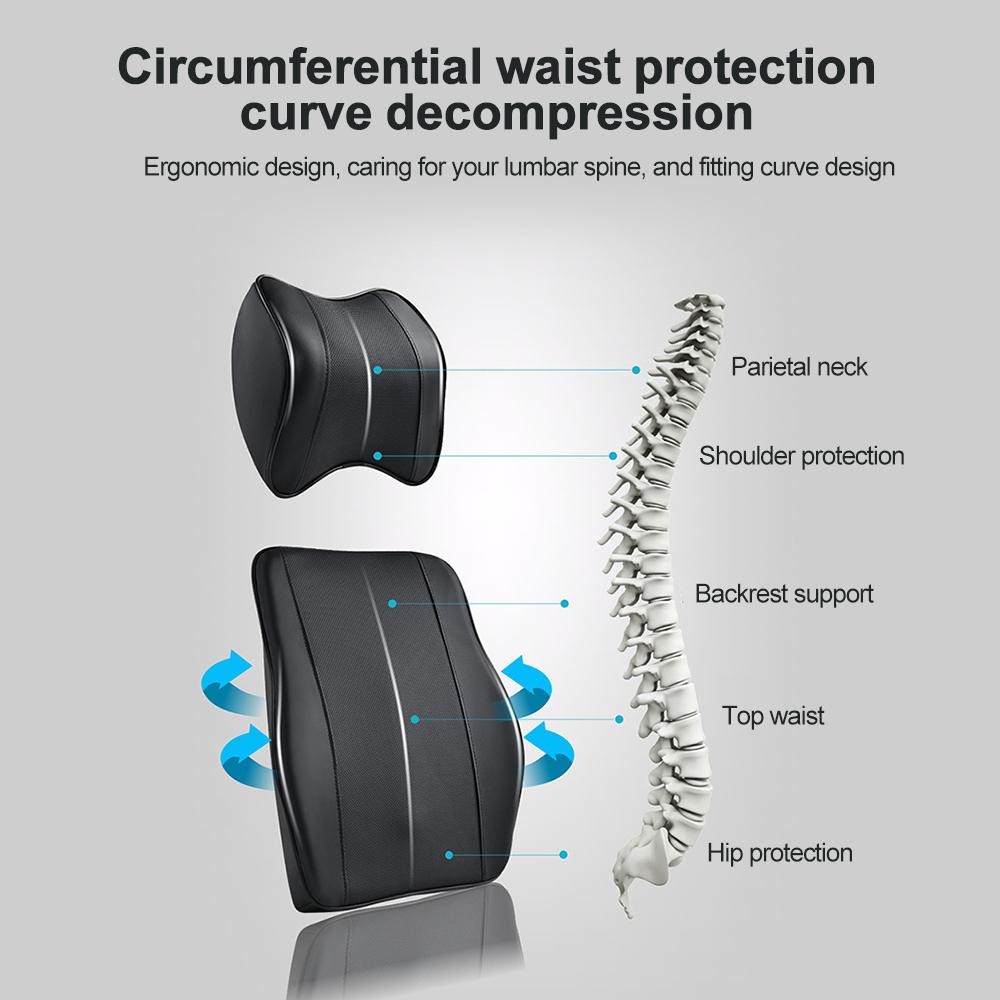 Подушка для защиты шеи в автомобиле, подголовник, подушка для шеи в автомобиле, подушка для шеи из пеноматериала с эффектом памяти, дышащая подушка для головы, салон автомобиля