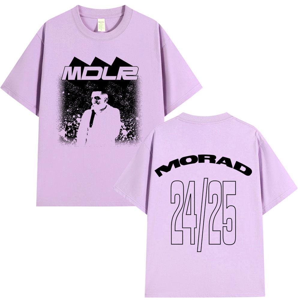 Rapper Morad MDLR 2025 Tour T Shirt Fashion Hip Hop Street Short Sleeve Tshirts Unisexs Women High Quality Cotton Comfort Tshirt