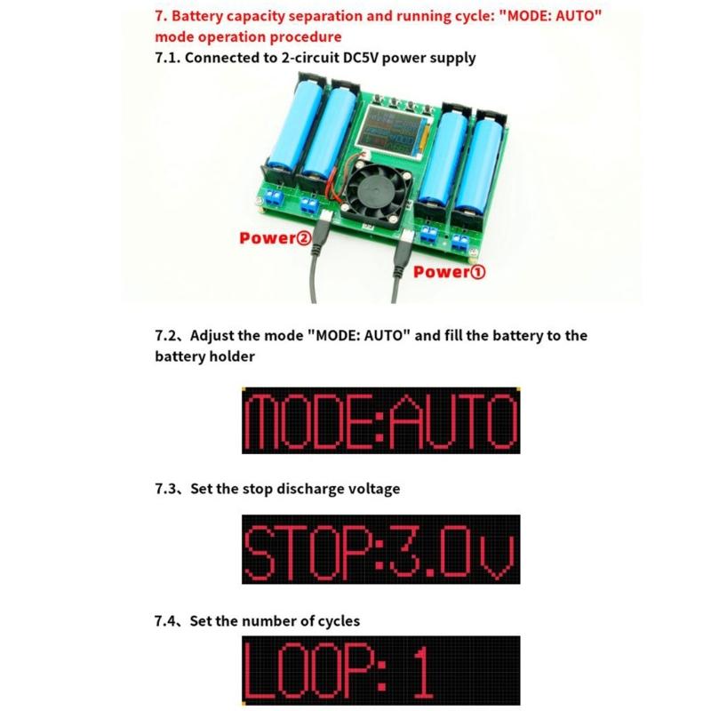 Высокопроизводительный тестер емкости аккумулятора, литиевая батарея типа C, мАч МВтч, цифровой модуль детектора мощности батареи, прочный