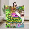 Теплое одеяло для кемпинга My Singing Monsters Постельное белье Пледы Фланелевое покрывало для дивана, кресла, дивана-кровати с рисунком Чехол для дивана-кровати