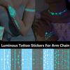 Luminous White Tattoo Stickers Premium Feeling Arm Sticker Clavicle Sticker Bracelet Sticker Bracelets Anklet Luminous Stickers