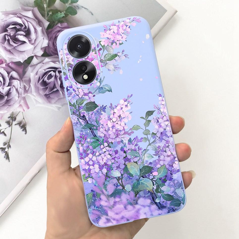 Чехол для телефона OPPO A17 A17K Цветок Астронавт Мягкий Силиконовый Матовый Чехол Для Coque OPPOA17 OPPOA17K A 17 17K Fundas Ударопрочный