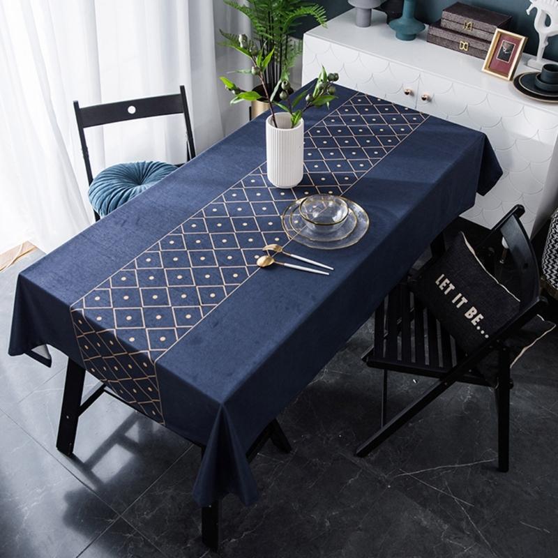 Круглая скатерть 59 дюймов Хлопковая скатерть Декоративное покрытие для стола для кухни Обеденного стола Банкетов Вечеринок и Кемпинга