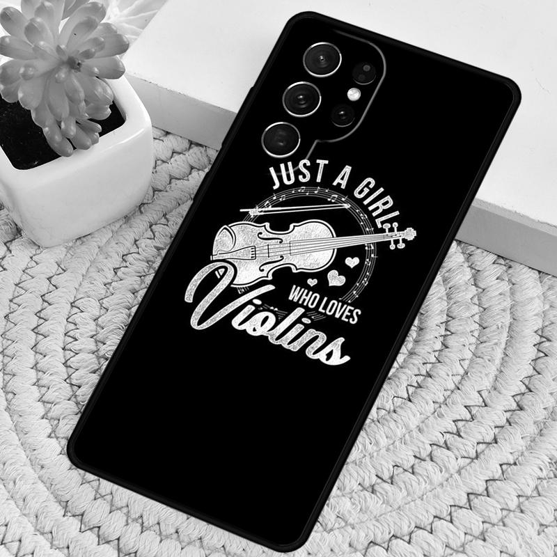 Крутой чехол для телефона Samsung Galaxy note 10 pro S26 Ultra S23 S24 FE S25 S21 S22 PLUS с рисунком скрипки и нотами, противоударный