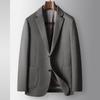 Осенне-зимний легкий роскошный шерстяной деловой однотонный пиджак для людей среднего возраста и молодежи в стиле кэжуал Tide
