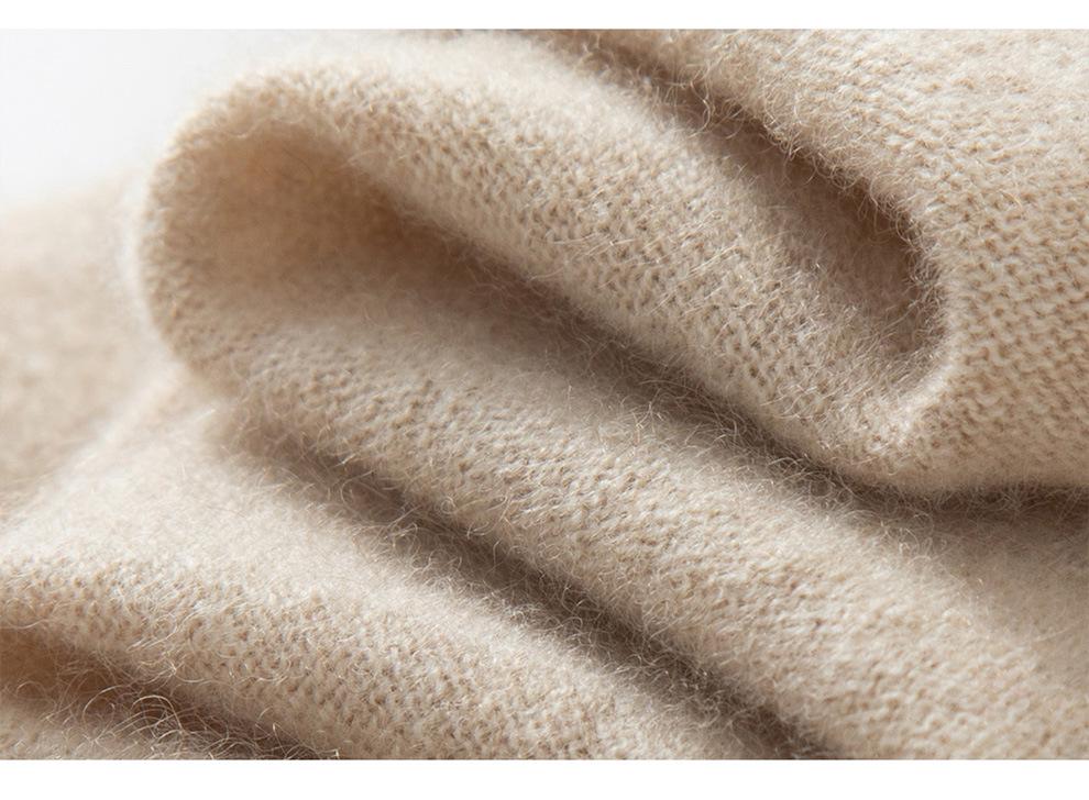 Women's Cashmere Sleeveless Pullover - Round Neck Knit Vest for Autumn Winter Layering