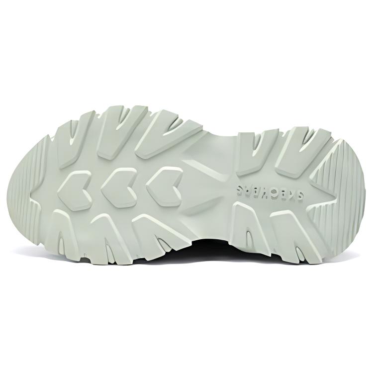 Skechers Уличная ткань Искусственная кожа Удобные Прочные Дышащие Впитывающие пот Низкие Папины кроссовки Женские кроссовки Зеленый 177935-SAGE