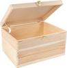 Boite De Rangement En Bois Avec Fermoir 40x30x24cm | BRUT | Creative Deco