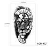 Tribal Lion Long-lasting Tattoo Sleeve Black Tattoo Sticker Temporary Tattoos Fake Tattoo Stickers
