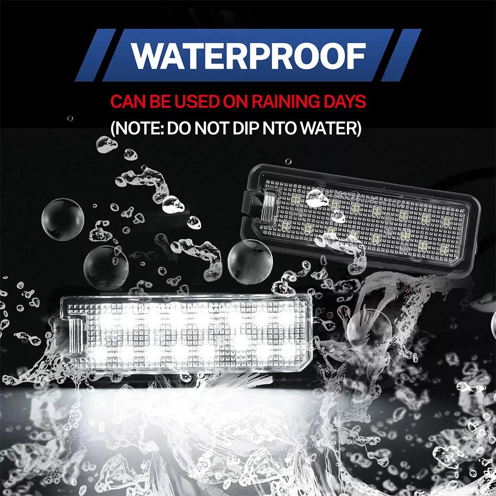 Car License Plate Lights LED Lamp 12V For VW Golf 5 6 MK7 Leon 7 MK4 XL Seat 4 Suoerb CC Altea I4M2