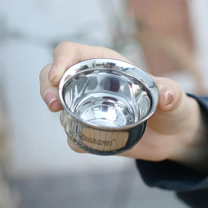 80 мл 316 Хирургическая сталь Рюмка Премиальная дегустационная чашка для ликера Стакан для виски, текилы, спиртных напитков Можно мыть в посудомоечной машине Барная посуда Подарок 2,7 унции