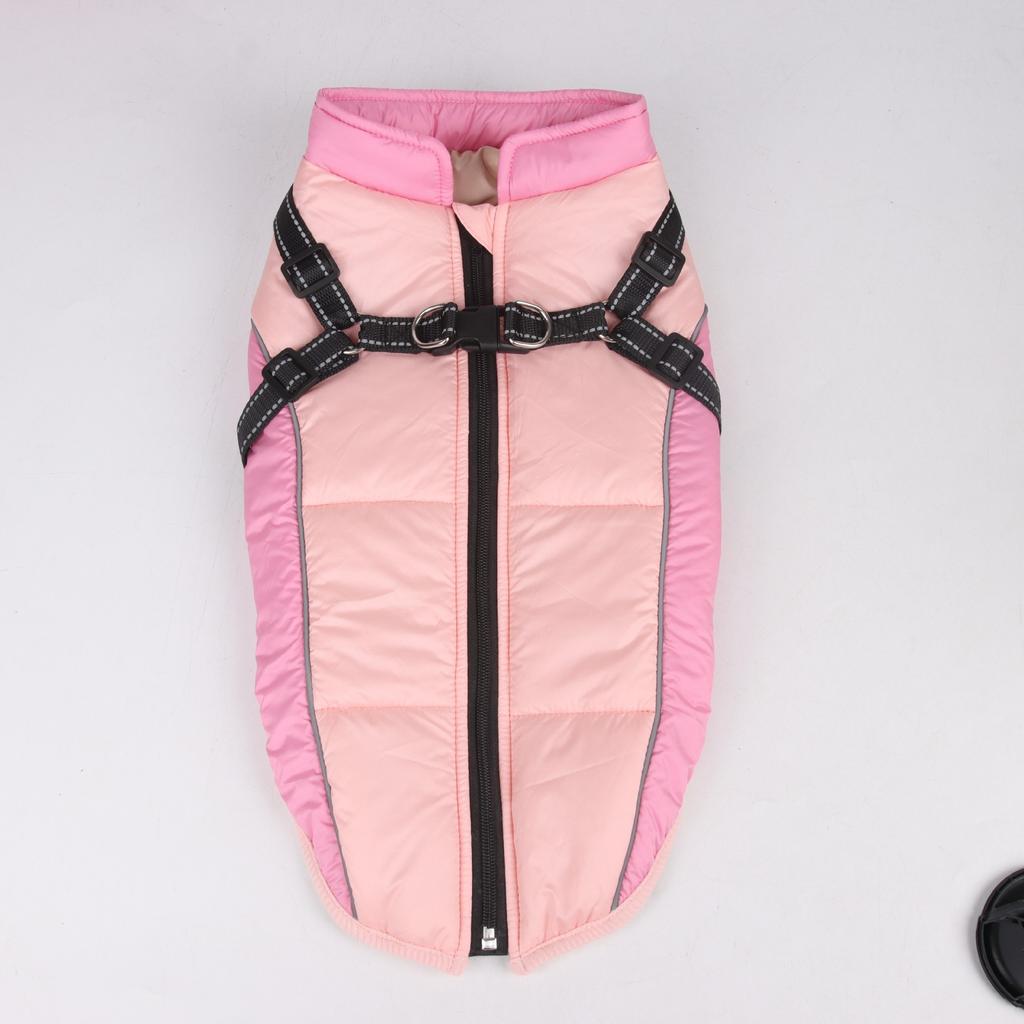 Зимнее пальто для собак Одежда для домашних собак Светоотражающая зимняя теплая куртка для маленьких средних собак Жилет для кошек в холодную погоду Жилет Пальто Одежда для французского бульдога