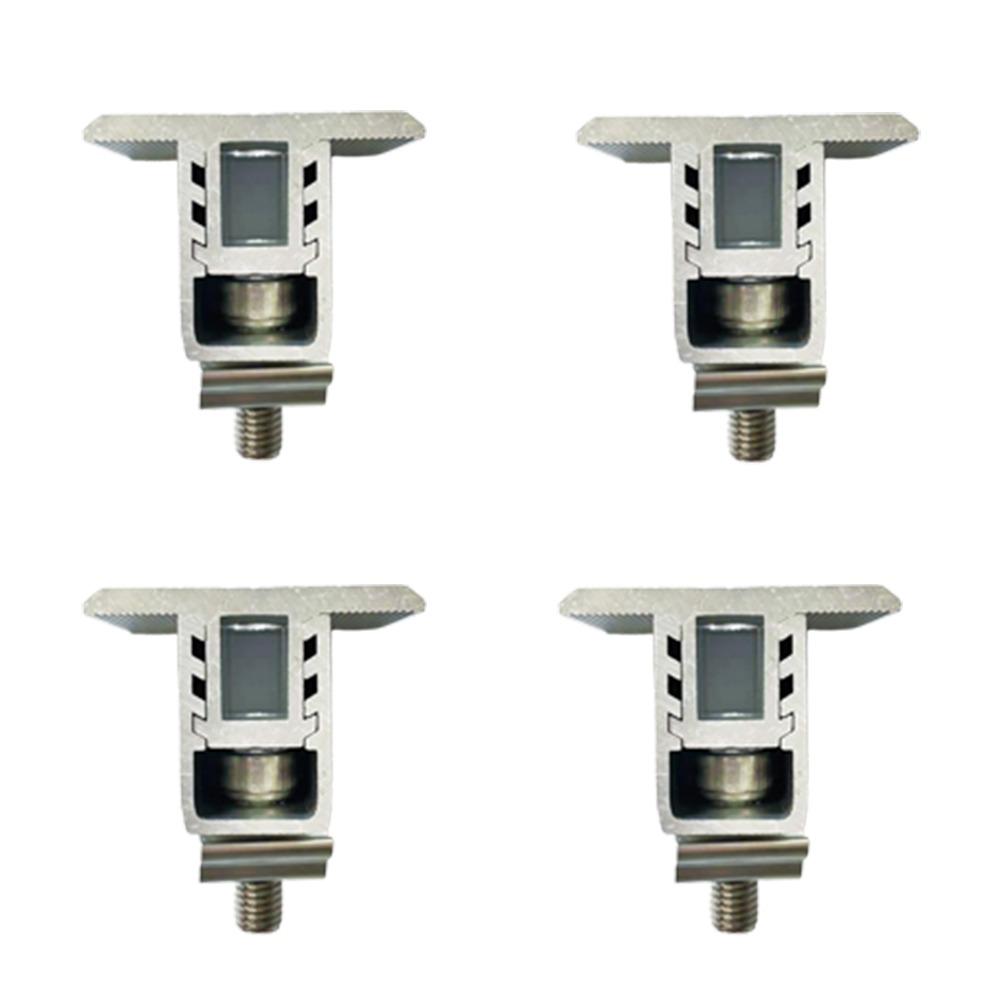 4Pcs Adjustable Solar Panel Mounting Z Brackets Solar Rail End Clamps  Solar System Accessories