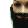 False Beard Performance Prop, Halloween Simulation Beard, Black Party Supplies, Big Beard, False Beard, Handlebar Mustache