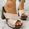 Женские сандалии на высоком каблуке Летняя обувь на платформе Обувь Chaussure Femme Outdoor Sandale Тапочки Обувь Sandalias De Mujer Пляжные шлепанцы
