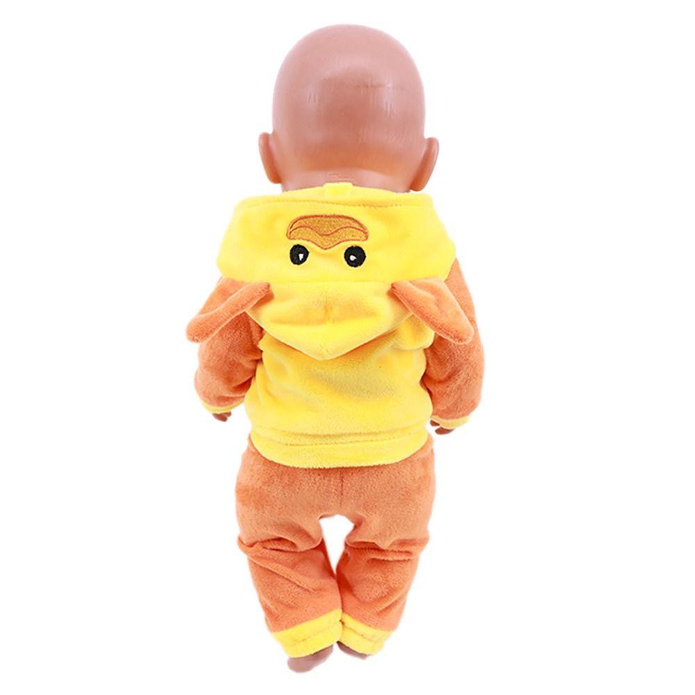 Кукольный домик Аксессуары Переодевание Игра Плюшевое Животное Кролик Лягушка Толстовки Брюки Комплект Кукольная Одежда