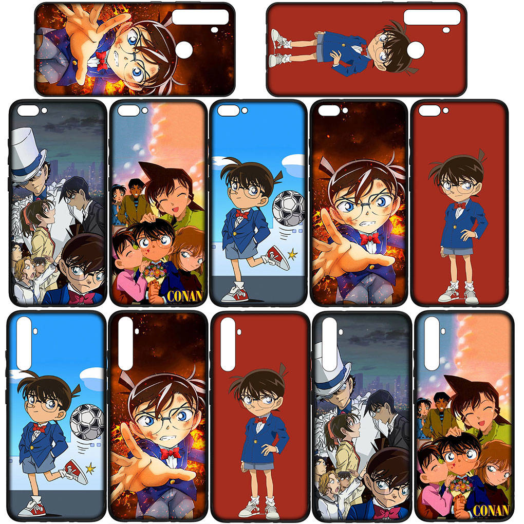 Чехол для iPhone 16 15 14 Xiaomi Redmi Note 13 12 11 Pro Max X 10 8 9 XR Samsung Galaxy S24 S23 A15 13COPPO Huawei Comics Детектив Конан Чехол для телефона