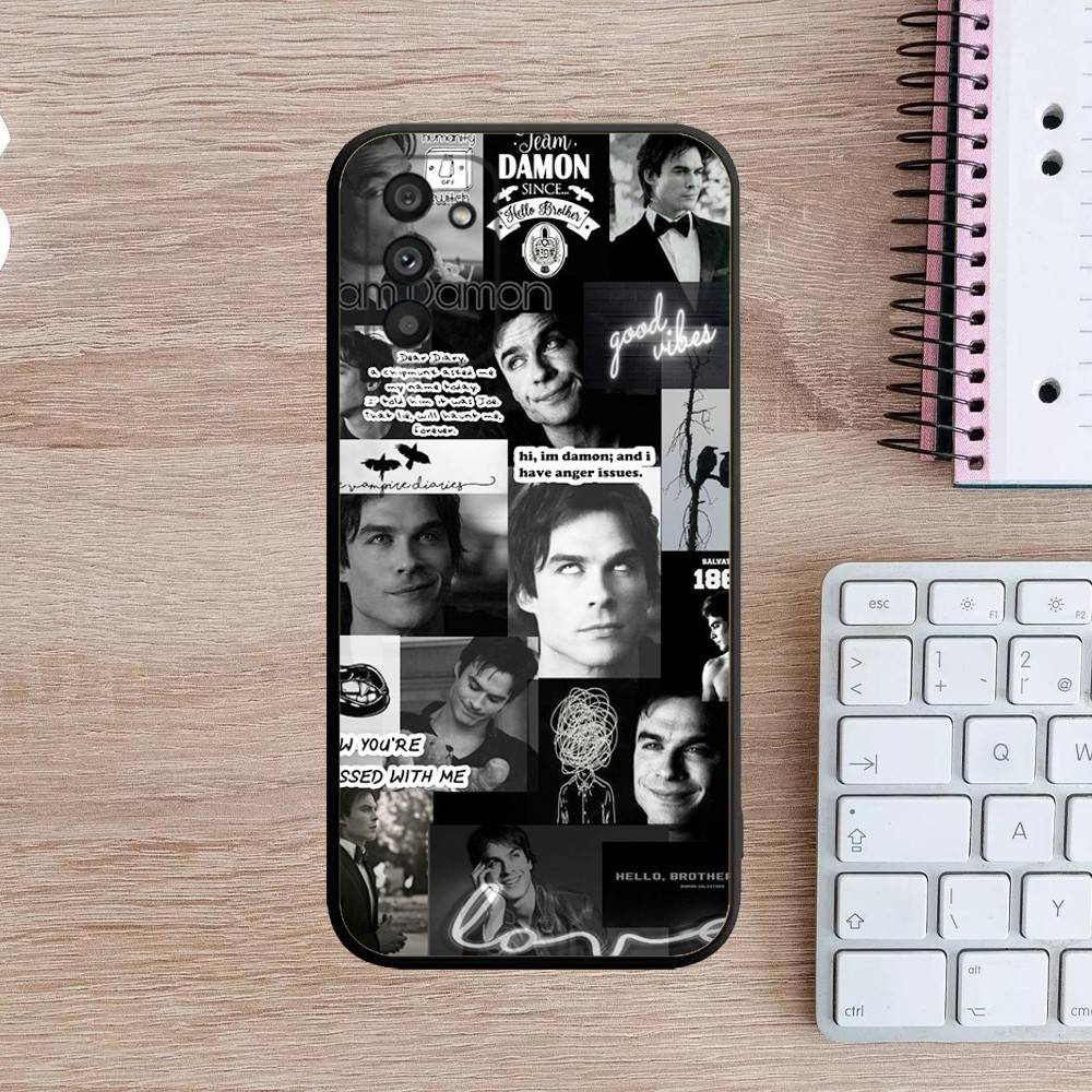 Чехол для телефона D-Damon Salvatore для Samsung Galaxy A13,A21s,A22,A31,A32,A52,A53,A71,A80,A91 Мягкий черный чехол