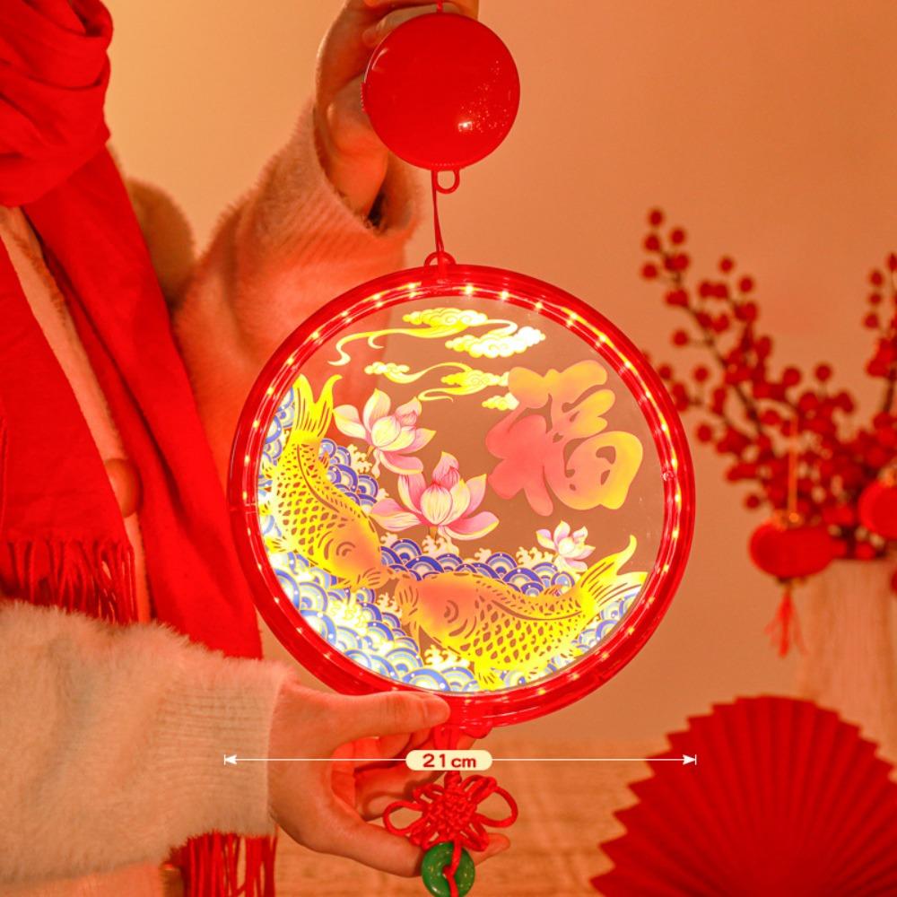 Acrylic New Year Lantern Red Hanging Lights New Red Hanging Lanterns Chinese New Year