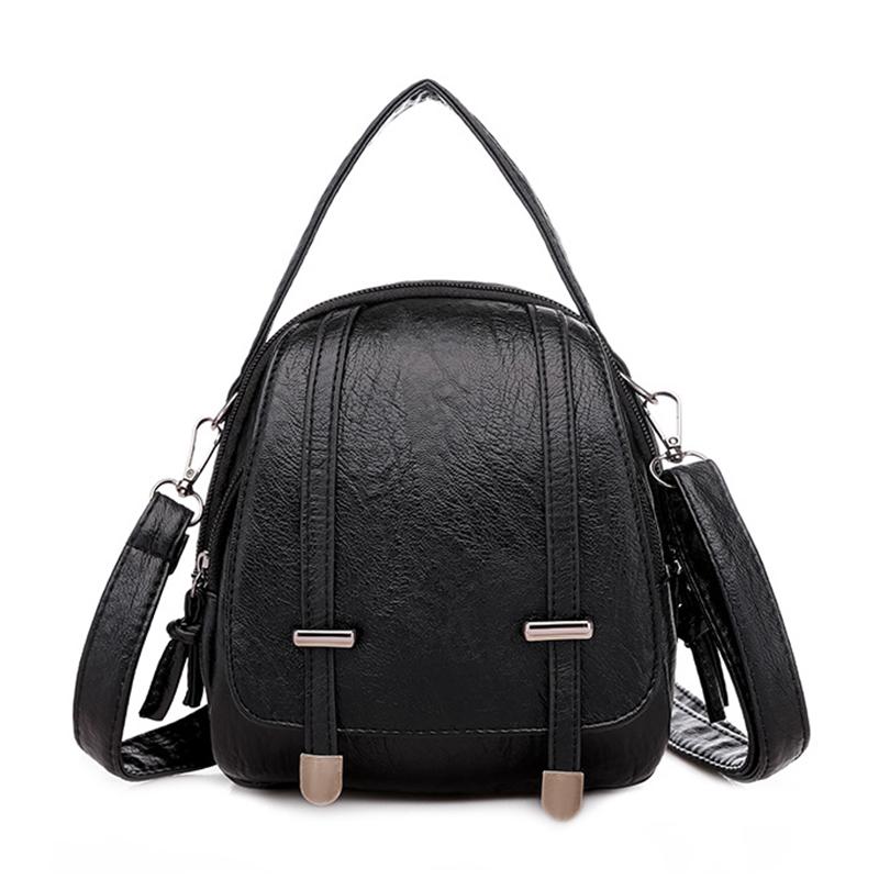 Multi-Functional Soft PU Leather Small Shoulder Bag For Women Vintage Fashion Crossbody Bag Female Purse Cell phone Handbag