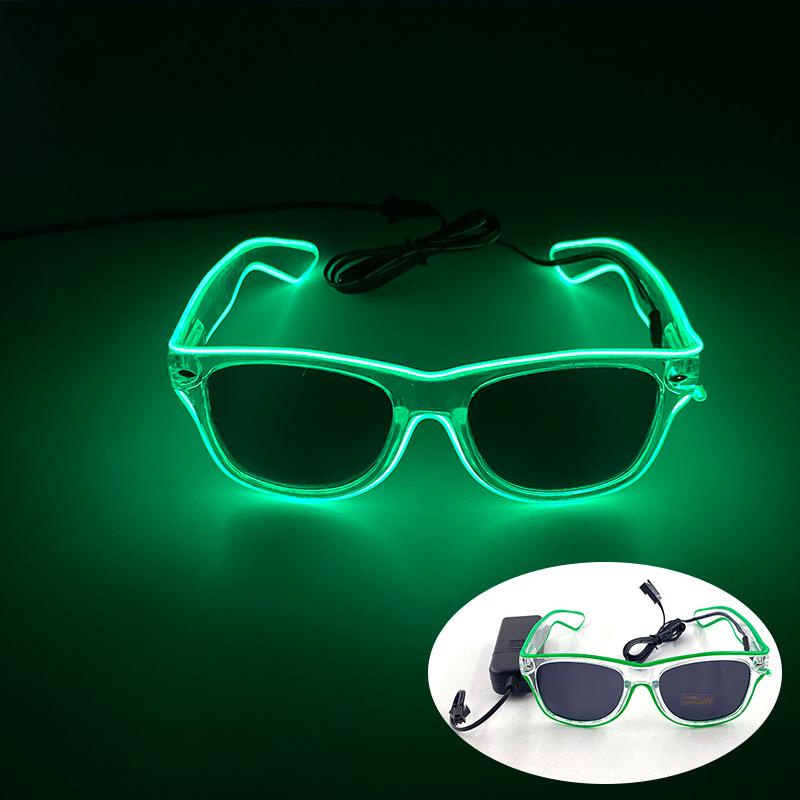 Hot Sale Luminous Neon Glasses With Lights LED Eyeglasses Bar Rave Parties Props Glowing Glasses Festival Club Supplies