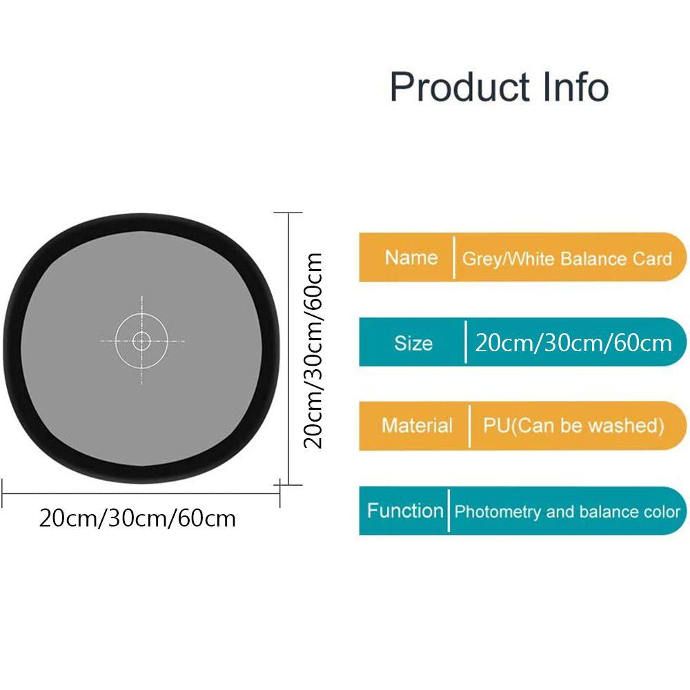 60x60cm Portable Double Face Camera Focus Board 18% Reflector Grey/White Balance Card Two Sides