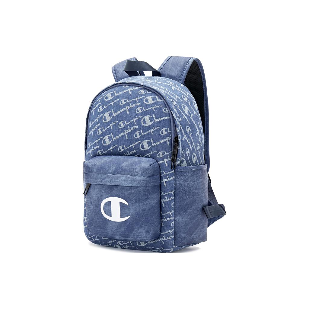 Champion Versatile Fabric Backpack Unisex Backpacks Dark-Blue Black U3CACPU04