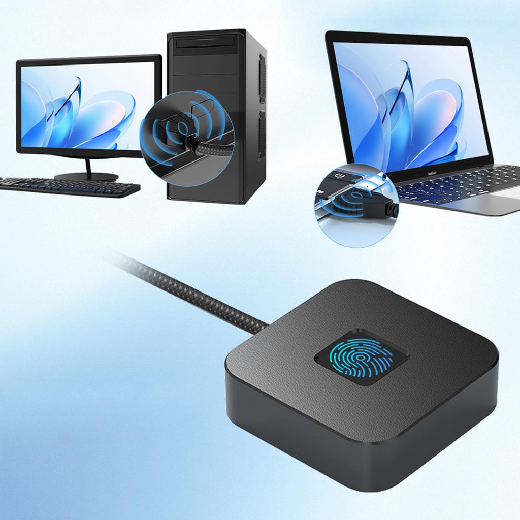 USB-сканер отпечатков пальцев с кабелем 1,5 м для Windows Hello, портативный USB-логгер отпечатков пальцев для Windows 10/11