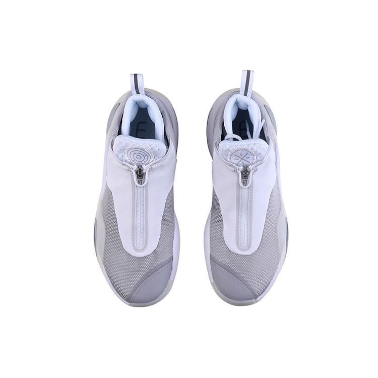 Li Ning All City 8 V2 All City 8 Амортизация Дышащие Износостойкие Низкие Баскетбольные Кроссовки Мужские Серый Белый ABAQ023-1