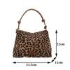 Осень-зима Новые женские сумки большой вместимости Модные сумки с леопардовым принтом Премиум-текстура Универсальные сумки для поездок на работу на плечо подмышки