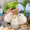 Cute Hamster Doll Keychain Cartoon School Bag Keychain Creative Plush Key Ring  Men Women