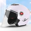 Adult Motorcycle Helmet All Year Use Open Face Motorcycle Helmet with Sun Visor Comfortable Half Helmet Woman Men Moto Equipment