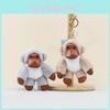 Cute And Cuddly Monkey Plush Doll Perfect For Keychains And Bag Charms In Light Brown